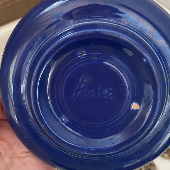Fiestaware Vintage Colbalt Dessert Bowl - Picture 2 of 3